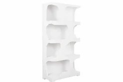 Abstraktes Regal ART AMBIENTE 180cm weiß Beton strukturiert Standregal