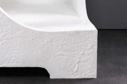 Abstraktes Regal ART AMBIENTE 180cm weiß Beton strukturiert Standregal