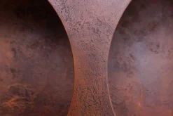 Abstraktes Regal ART AMBIENTE 180cm kupfer Beton Edelrost-Look Standregal