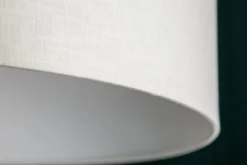 Ausziehbare Bogenlampe LOUNGE DEAL 170-200cm weiß Leinenschirm Stehlampe