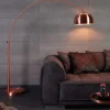 Ausziehbare Bogenlampe LOUNGE DEAL 170-210cm kupfer Stehlampe