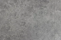 Ausziehbarer Esstisch APARTMENT 120-160cm grau Beton-Design schwarzes Metallgestell