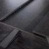 Ausziehbarer Esstisch CONCORD 180-230cm graphit grau Keramik schwarz Metall