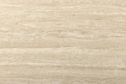 Ausziehbarer Esstisch INCEPTION 130-190cm oval Travertin Keramik champagner greige