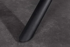 Ausziehbarer Esstisch MIKADO 180-230cm weiß Keramik schwarz Sterngestell