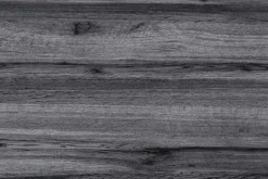 Ausziehbarer Esstisch WILD 180-220cm grau gekälkt Wildeichen-Design Baumkante schwarz