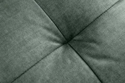 Ausziehbares Schlafsofa SMART 140cm moosgrün Vogue Velours Samt 2-Sitzer Nosagfederung