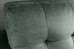Ausziehbares Schlafsofa SMART 140cm moosgrün Vogue Velours Samt 2-Sitzer Nosagfederung
