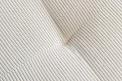 Ausziehbares Schlafsofa SMART 180cm beige Cord 2-Sitzer Couch mit Nosagfederung