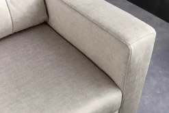 Ausziehbares Schlafsofa SMART 140cm champagner beige Vogue Velours Samt Nosagfederung