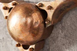 Authentische Wanddekoration SCREW III 60cm kupfer geflammt Flugzeug Propeller