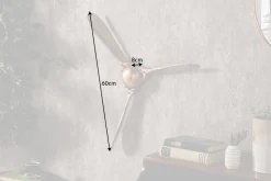 Authentische Wanddekoration SCREW III 60cm kupfer geflammt Flugzeug Propeller