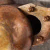 Authentische Wanddekoration SCREW III 97cm kupfer geflammt Flugzeug Propeller