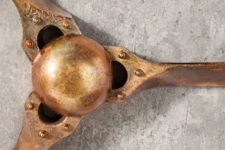 Authentische Wanddekoration SCREW III 97cm kupfer geflammt Flugzeug Propeller