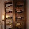 Authentisches Weinregal BODEGA 190cm natur Pinienholz Flaschenregal Schubladen