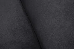 Barock Sofa CHESTERFIELD 205cm schwarz Samt Federkern Knopfheftung 3-Sitzer Couch