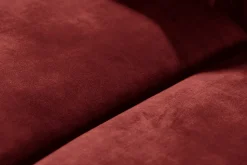 Barock Sofa CHESTERFIELD 205cm rot Samt Federkern Knopfheftung 3-Sitzer Couch