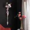 Barocke Wandkonsole SCALA 60cm silber Aluminium Wandregal