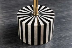 Beistelltisch HARMONY NATURE 55cm schwarz weiß Mosaik rund Kunsthandwerk