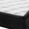 Bequeme Matratze mit Topper CLOUD FLEX 160x200cm dunkelgrau Tonnentaschenfederkern H3-4