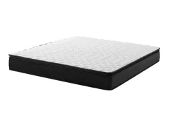 Bequeme Matratze mit Topper CLOUD FLEX 160x200cm dunkelgrau Tonnentaschenfederkern H3-4
