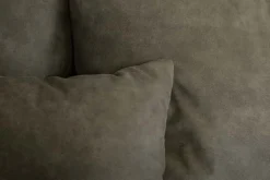 Big Sofa ELEGANCIA 285cm taupe Microfaser XXL Couch inkl. Kissen Federkern