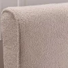 Boxspringbett SIGNUM 180x200cm beige Bouclé inkl. Stauraum Matratze Topper Matratze