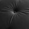 Chesterfield Sitzbank MODERN BAROCK DELUXE 170cm schwarz Samt silber Edelstahl