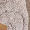 Chesterfield 3-Sitzer Sofa MAISON BELLE AFFAIRE 220cm greige Bouclé mit Schlaffunktion