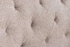 Chesterfield 3-Sitzer Sofa MAISON BELLE AFFAIRE 220cm greige Bouclé mit Schlaffunktion