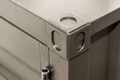 Container-Schrank GLOBETROTTER 50cm anthrazit Metall Nachttisch Beistellschrank