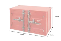 Container-Schrank GLOBETROTTER 80cm rot Metall Aktenschrank mit Flügeltüren