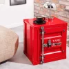 Container-Schrank GLOBETROTTER 50cm rot Metall Nachttisch Beistellschrank