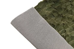 3D Hochflor Teppich DUNE 230x160cm dunkelgrün Hoch-Tief-Effekt