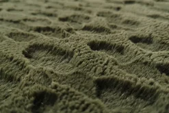 3D Hochflor Teppich DUNE 230x160cm dunkelgrün Hoch-Tief-Effekt
