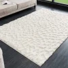 3D Hochflor Teppich DUNE 230x160cm beige Hoch-Tief-Effekt