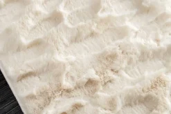 3D Hochflor Teppich DUNE 230x160cm beige Hoch-Tief-Effekt