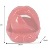 Deko-Figur LIP 25cm rot weiß Hochglanz handmade Pop-Art