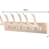 Dekorative Wandgarderobe DEER 50cm gold Metall Hirschgeweih Kleiderhaken