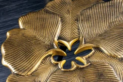 Dekorativer Beistelltisch GINKGO LEAFS 60cm gold handmade Metall