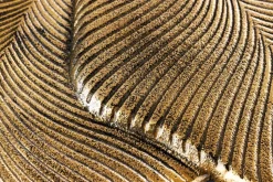 Dekorativer Beistelltisch GINKGO LEAFS 60cm gold handmade Metall