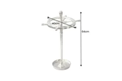 Dekorativer Schirmständer SEVEN SEAS 65cm silber Metall Regenschirmhalter