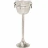 Dekorativer Sektkühler CHAMPAGNE 80cm antik silber handmade Metall Flaschenkühler
