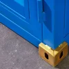 Design Aktenschrank GLOBETROTTER 180cm blau Eisen Container Upcycling Industrial