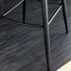 Design Barhocker EUPHORIA dunkelgrün Samt schwarze Metallbeine Barstuhl mit Lehne
