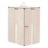 Design Beistelltisch CASTLE 45cm natur Wildeiche Massivholz geölt Sitzhocker