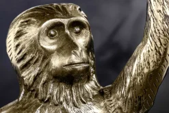Design Beistelltisch WILDLIFE MONKEY 60cm gold antik Metall handmade