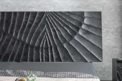 Design Bett SCORPION 180x200cm schwarz Mangoholz 3D Schnitzerei Massivholz Doppelbett
