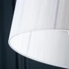 Design Bogenlampe EXTENSO 230cm weiß Stehlampe mit weißem Marmorfuß