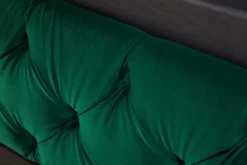 Design Boxbett PARIS 180x200cm dunkelgrün Samt Chesterfield Doppelbett